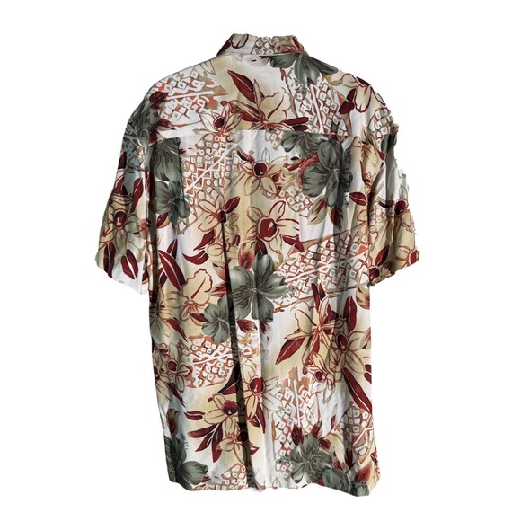 La Cabana All Night Long Men's Short Sleeve Button Down Floral Hawaiian Shirt M - Picture 3 of 5